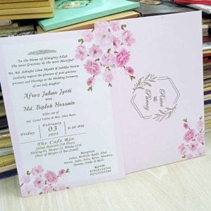 Floral Pink Color Card