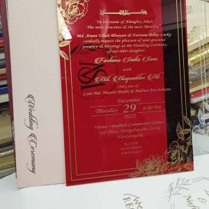 Best Acrylic Invitation Card